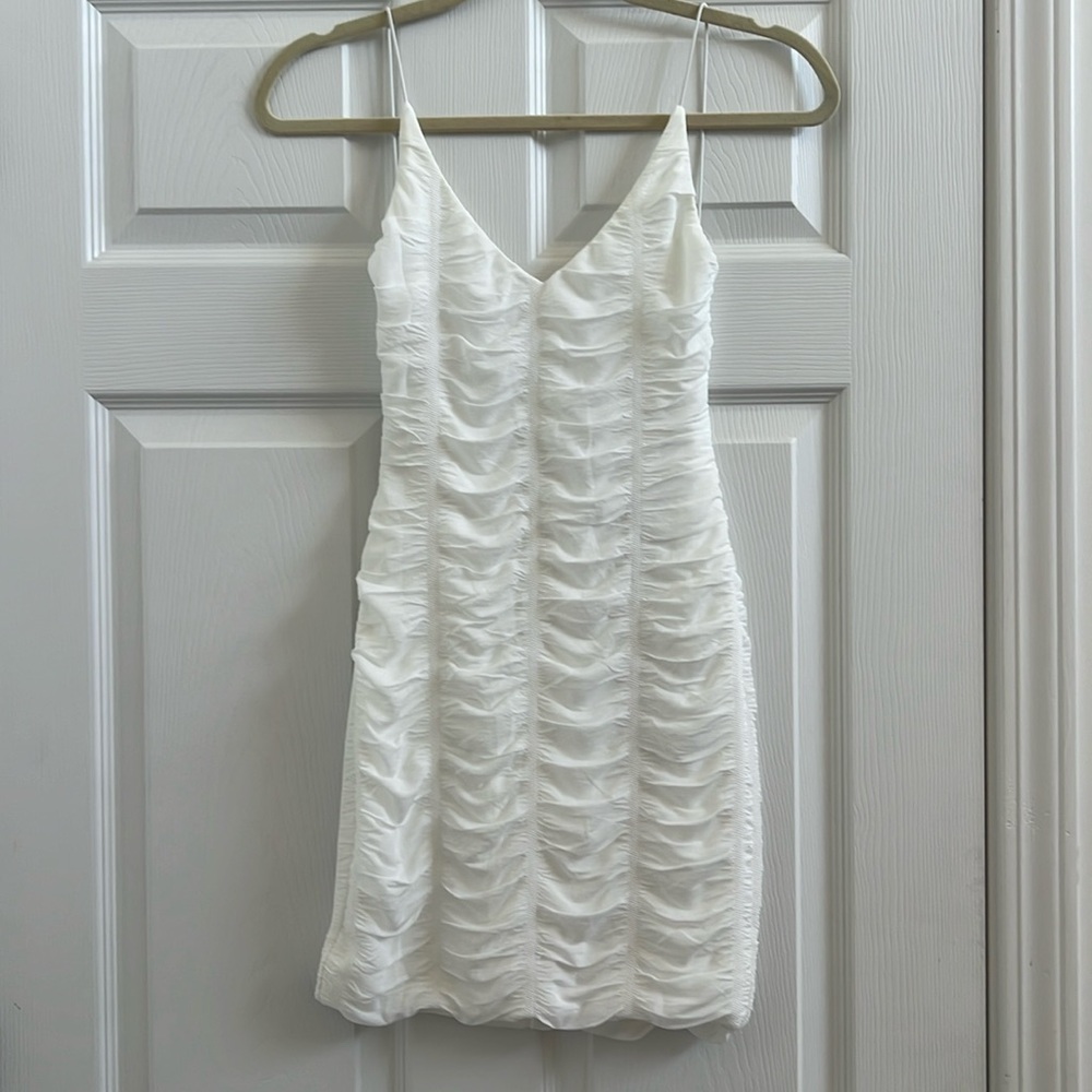 White cocktail dress